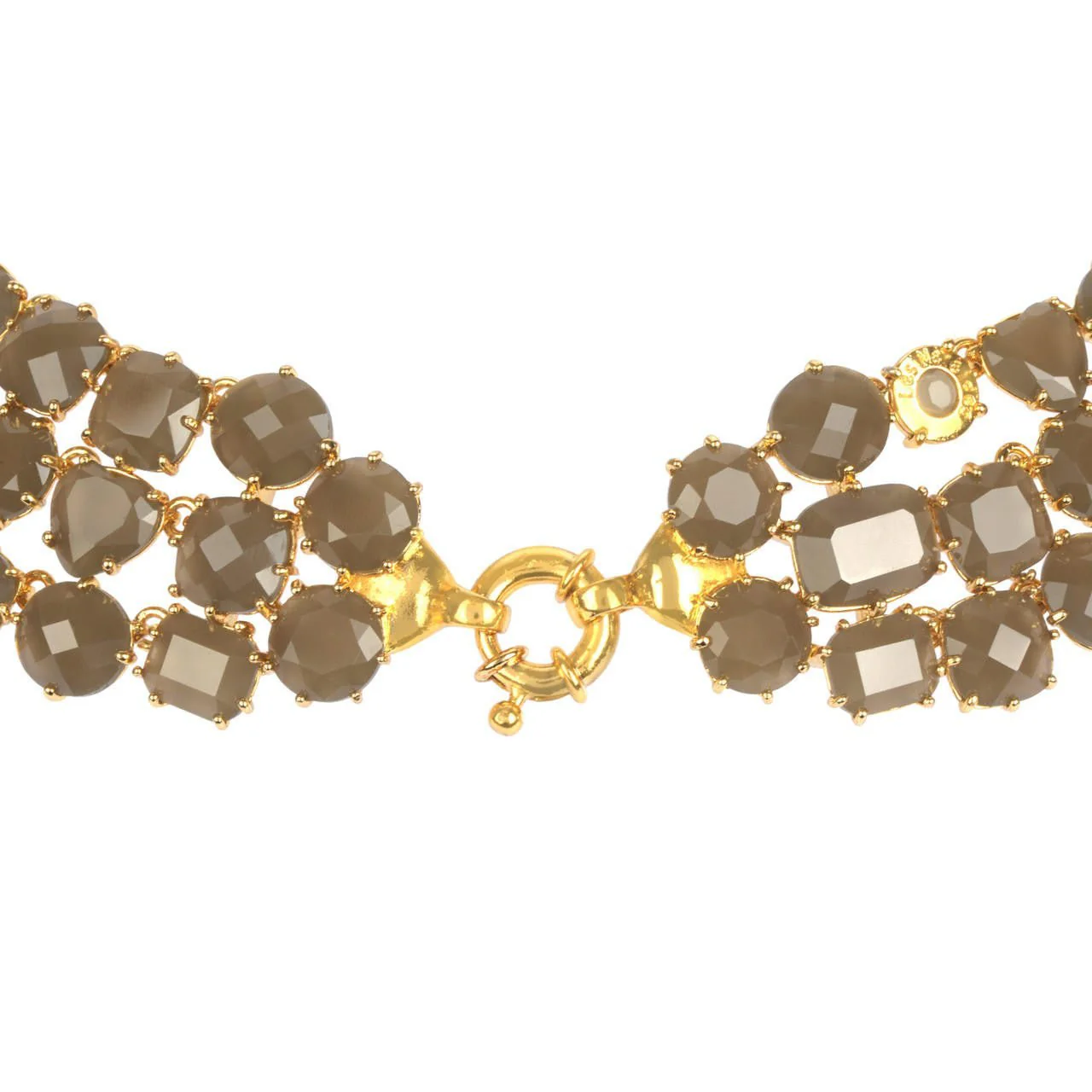 Triple Row La Diamantine 49Cm Taupe Grey Necklace | AALD3172 - Image 2