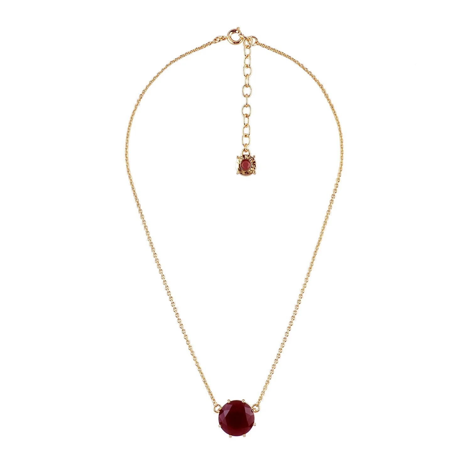 La Diamantine Round Stone Aurore Purple Necklace | ACLD3011 - Image 2