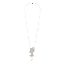 Soulier de Verre Silver+Pink Cinderella'S Profile Necklace | ADCD3101 - Image 2