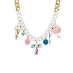 Theé Candy Store Multi-Éléments W/White Link Chain Necklace | ADCS3161 - Image 2