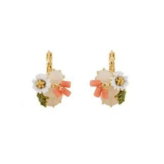 Eclatante Discrétion Stones, Leaf And Daisy Earrings | AEED108D/1