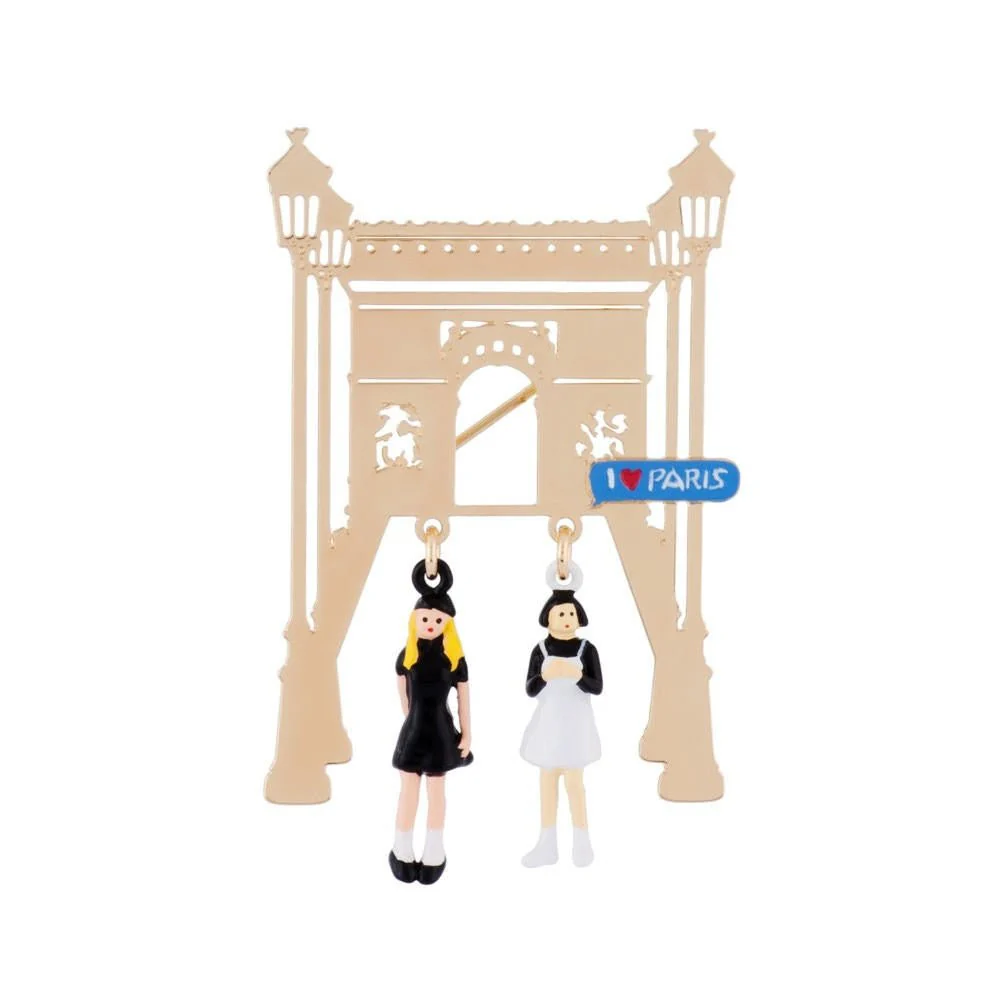Brooch Bonjour Paris Brooch | AGBP5021