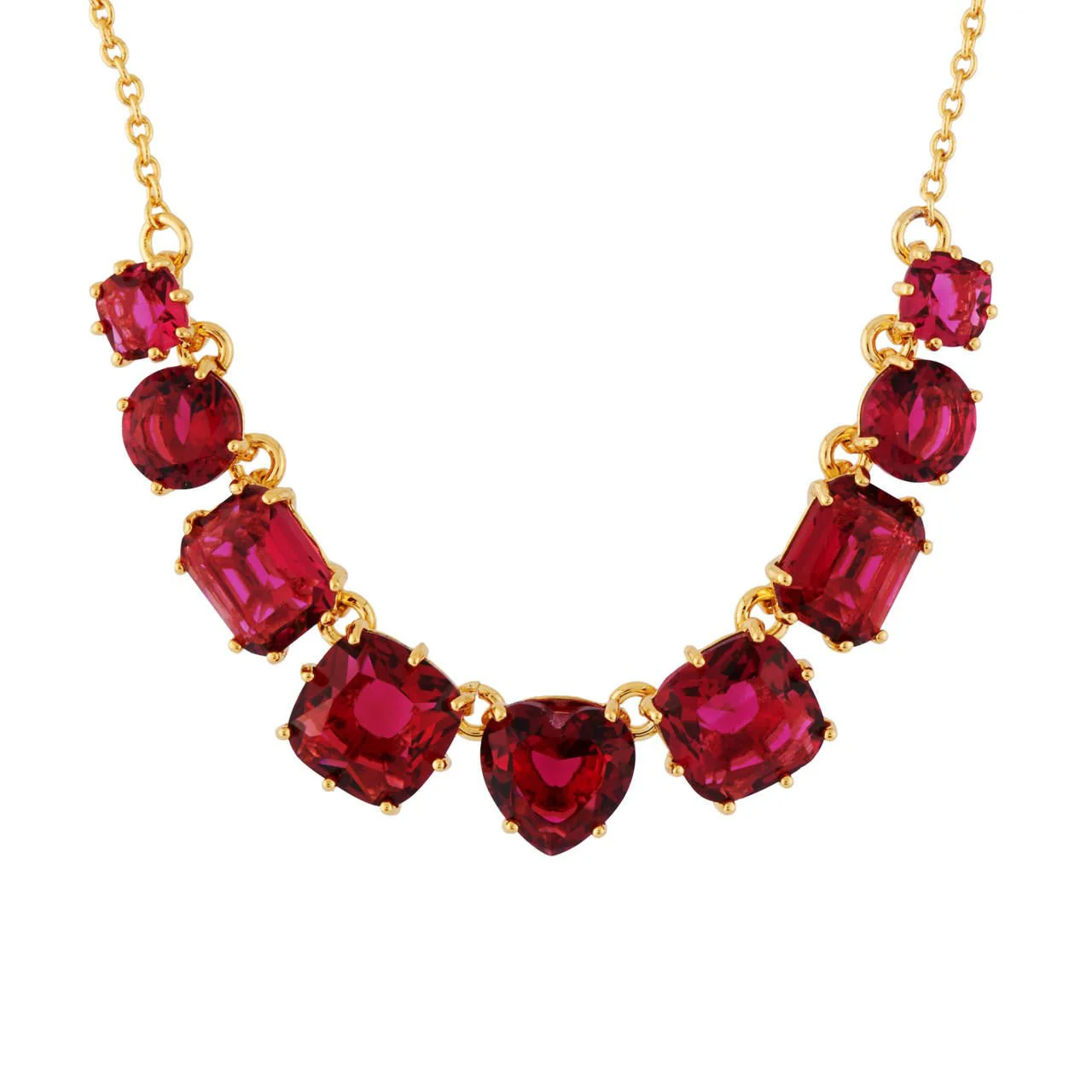La Diamantine 9 Stones Grenadine Necklace | AHLD3182