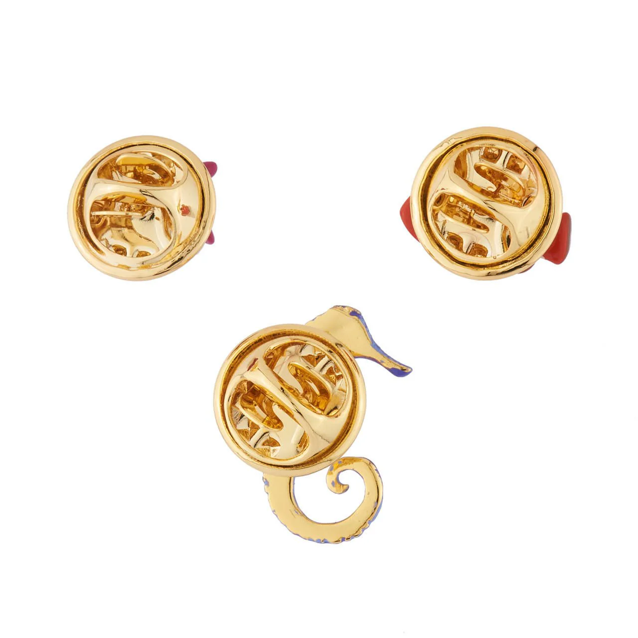 Set Of 3 Lapel Pins Sous L'Océan Charms | AISO4021 - Image 2