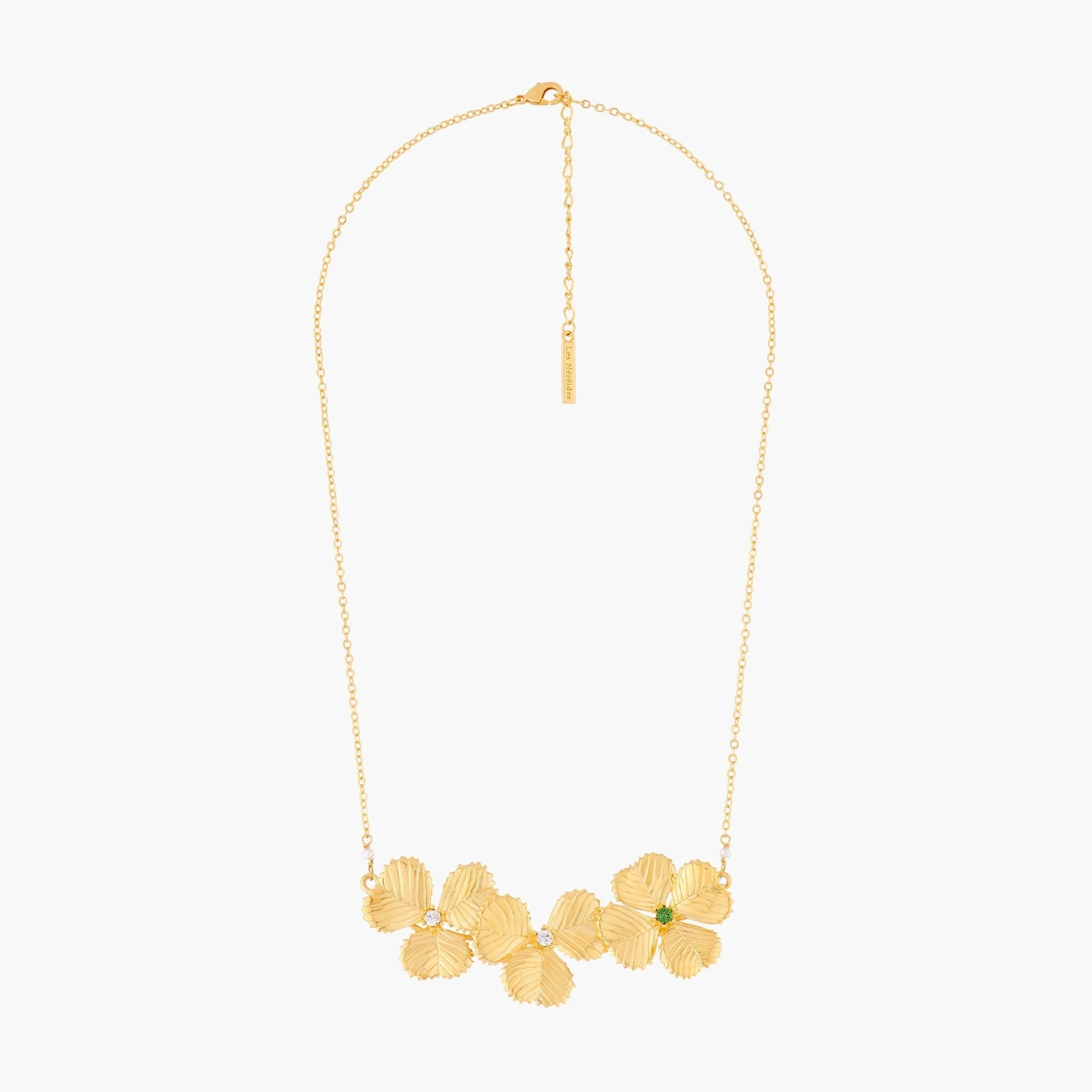 Three Clovers Collar Necklace | ALFC3051 - Image 3