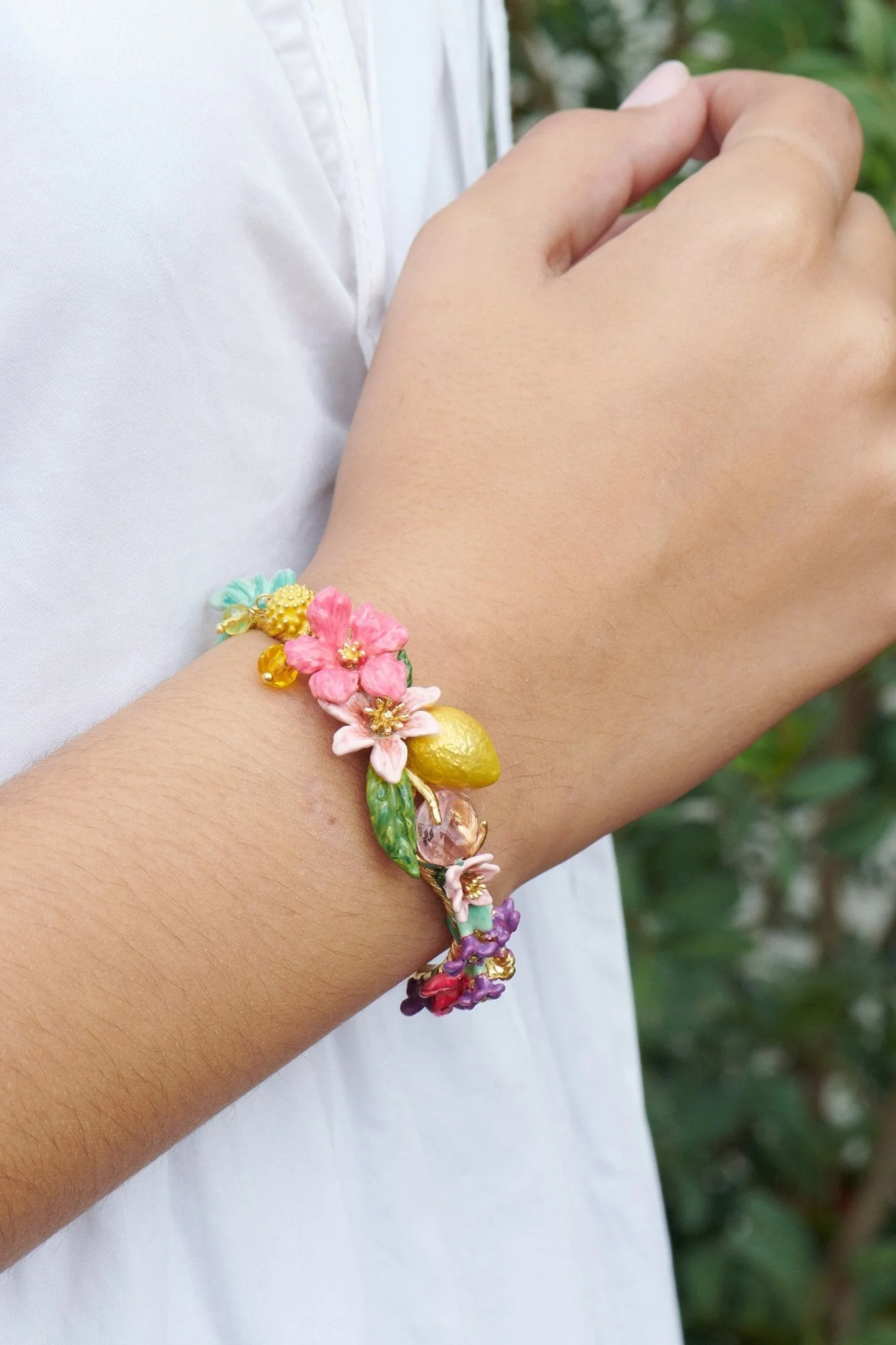 Summer Scents Bouquet Bangle Bracelet | ALPE204/11 - Image 4