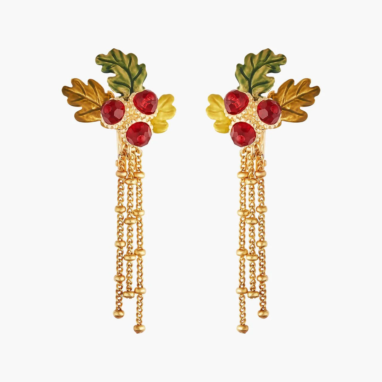 Acorn And Chains Earrings | AMEF1031