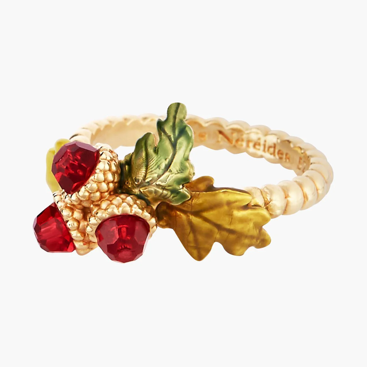 Acorn And Oak Tree Leaves Thin Rings | AMEF603/11
