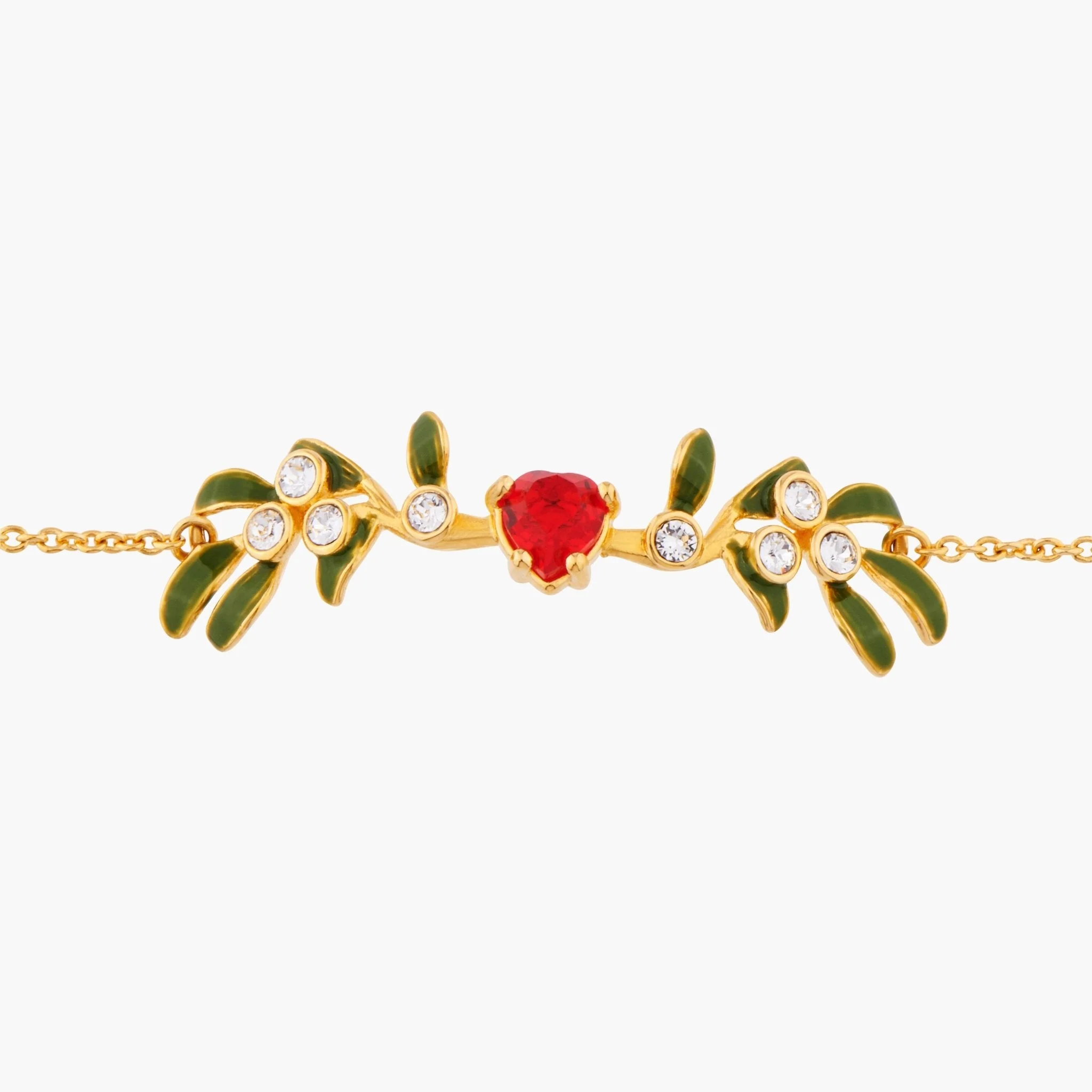Heart Mistletoe Thin Bracelet | AMSC2011 - Image 3