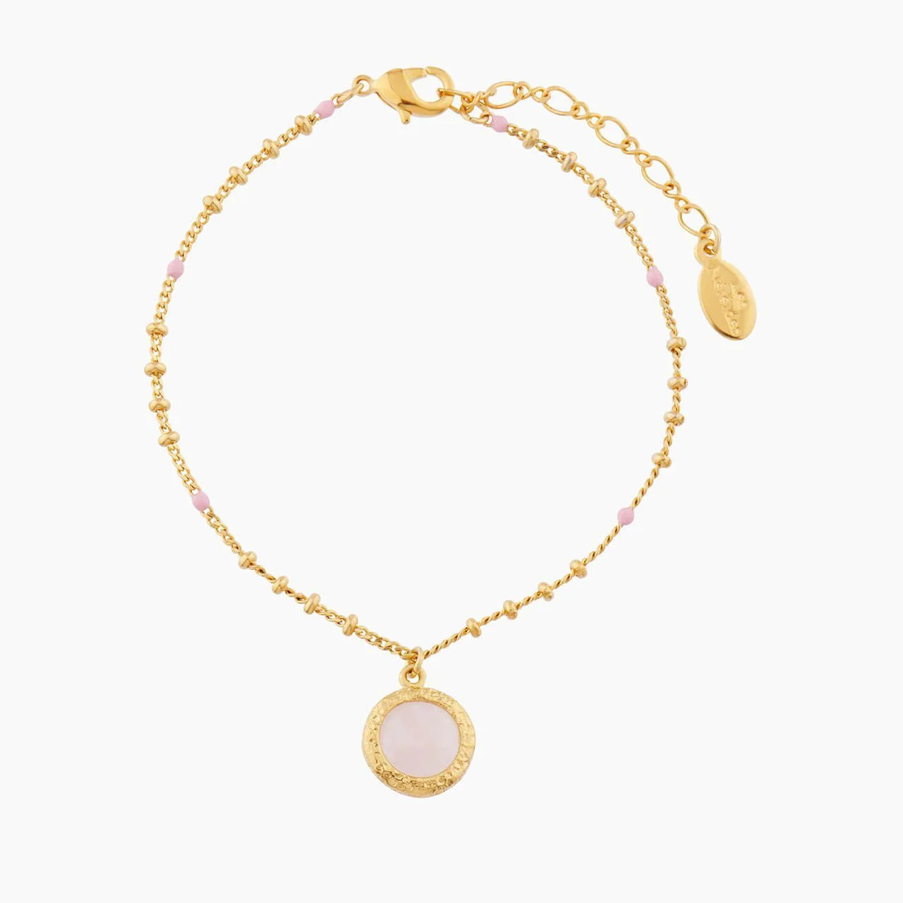 Pink Quartz Charms Bracelet | AMSO2111