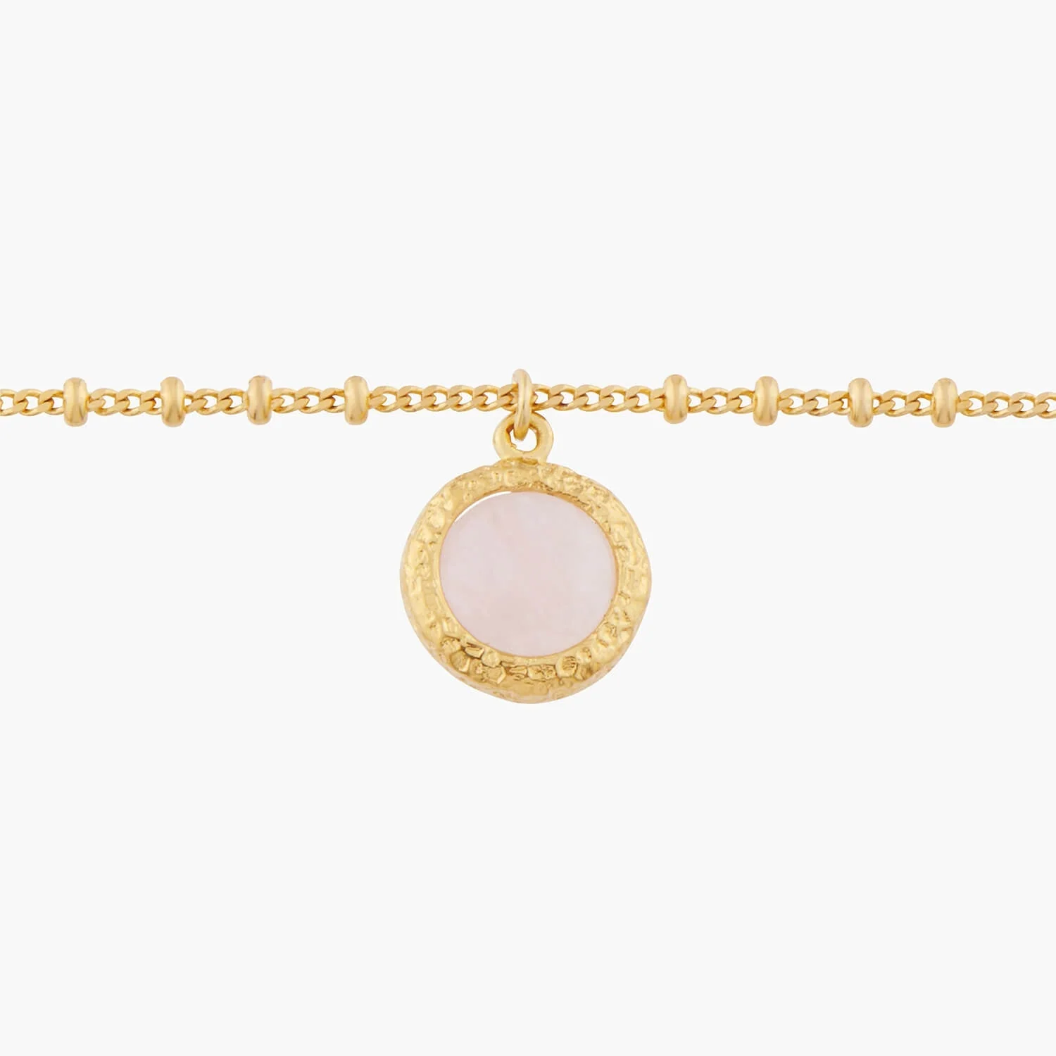 Pink Quartz Charms Bracelet | AMSO2111 - Image 2