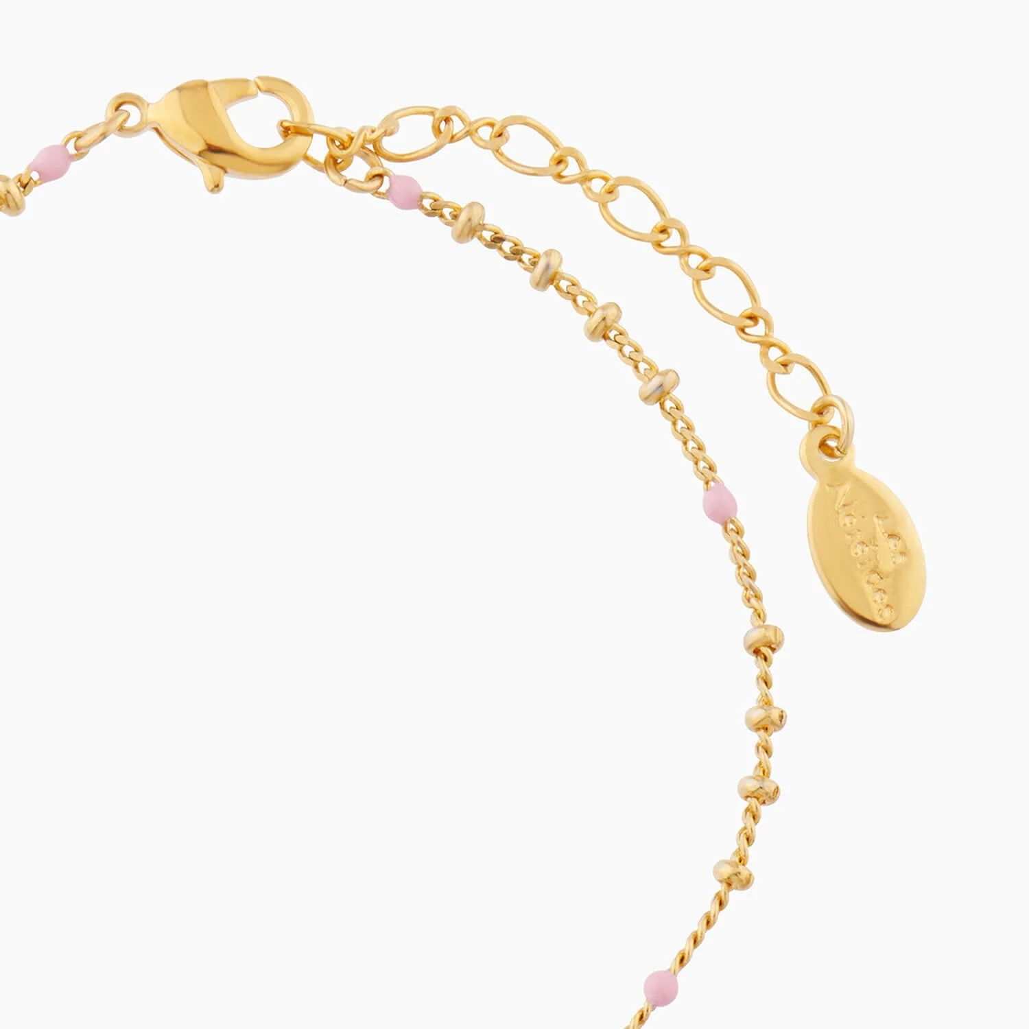 Pink Quartz Charms Bracelet | AMSO2111 - Image 4