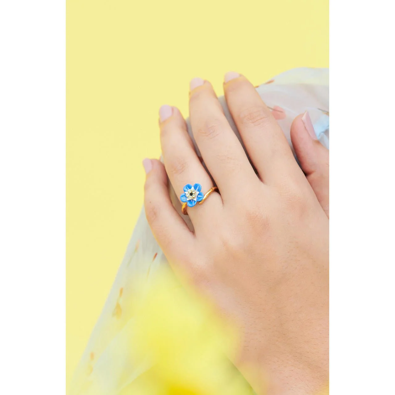 Forget-Me-Not Adjustable Rings | ANBM6031 - Image 2