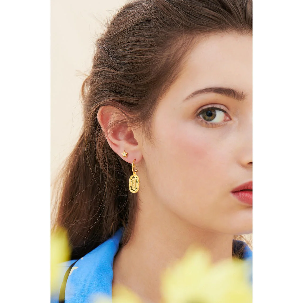 Sagittarius Zodiac Sign Earrings | ANCS1091 - Image 3