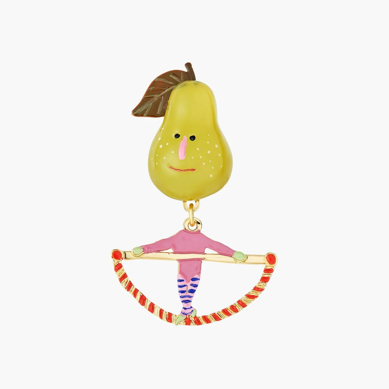 Fruit Circus Pear And Trapeze Earrings | ANFC1021 - Image 4