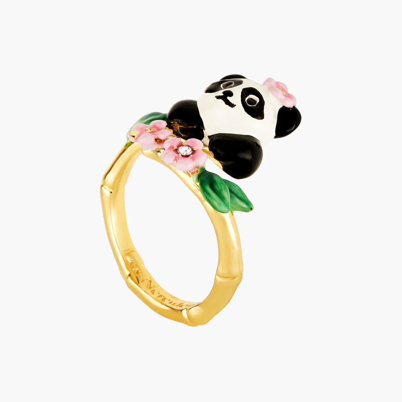 Panda And Flowers Adjustable Rings | ANFL6011 - Image 4