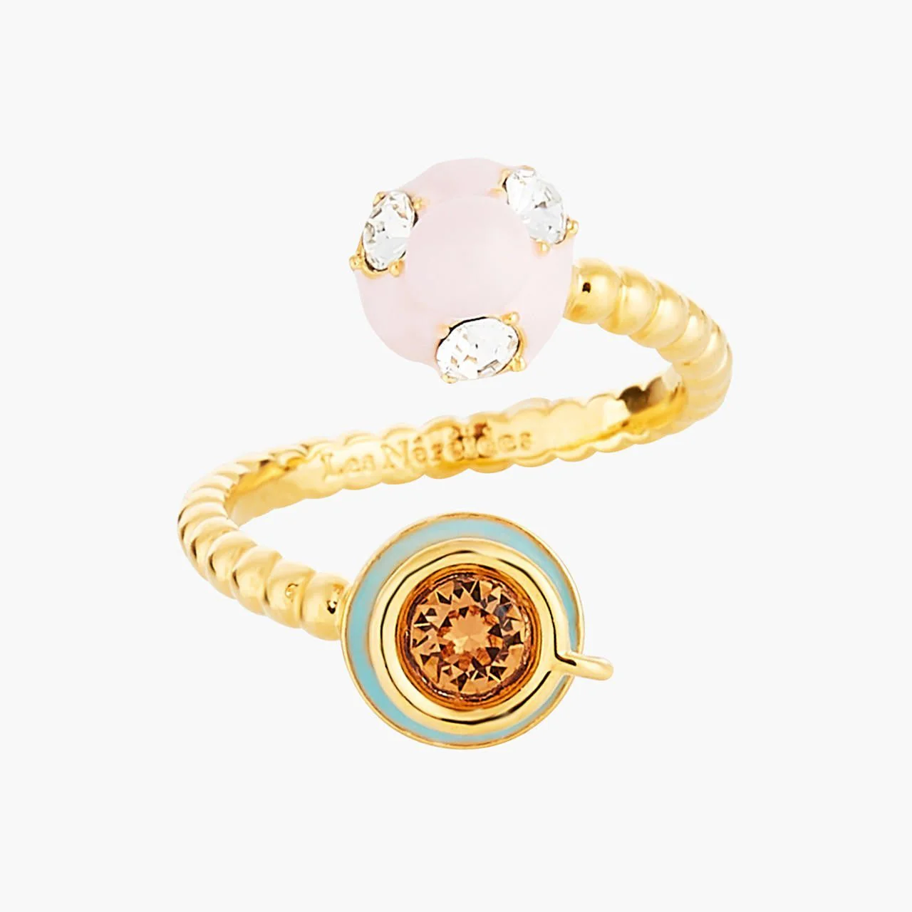 You And Me Religieuse And Tea Cup Adjustable Rings | ANIP6011 - Image 3