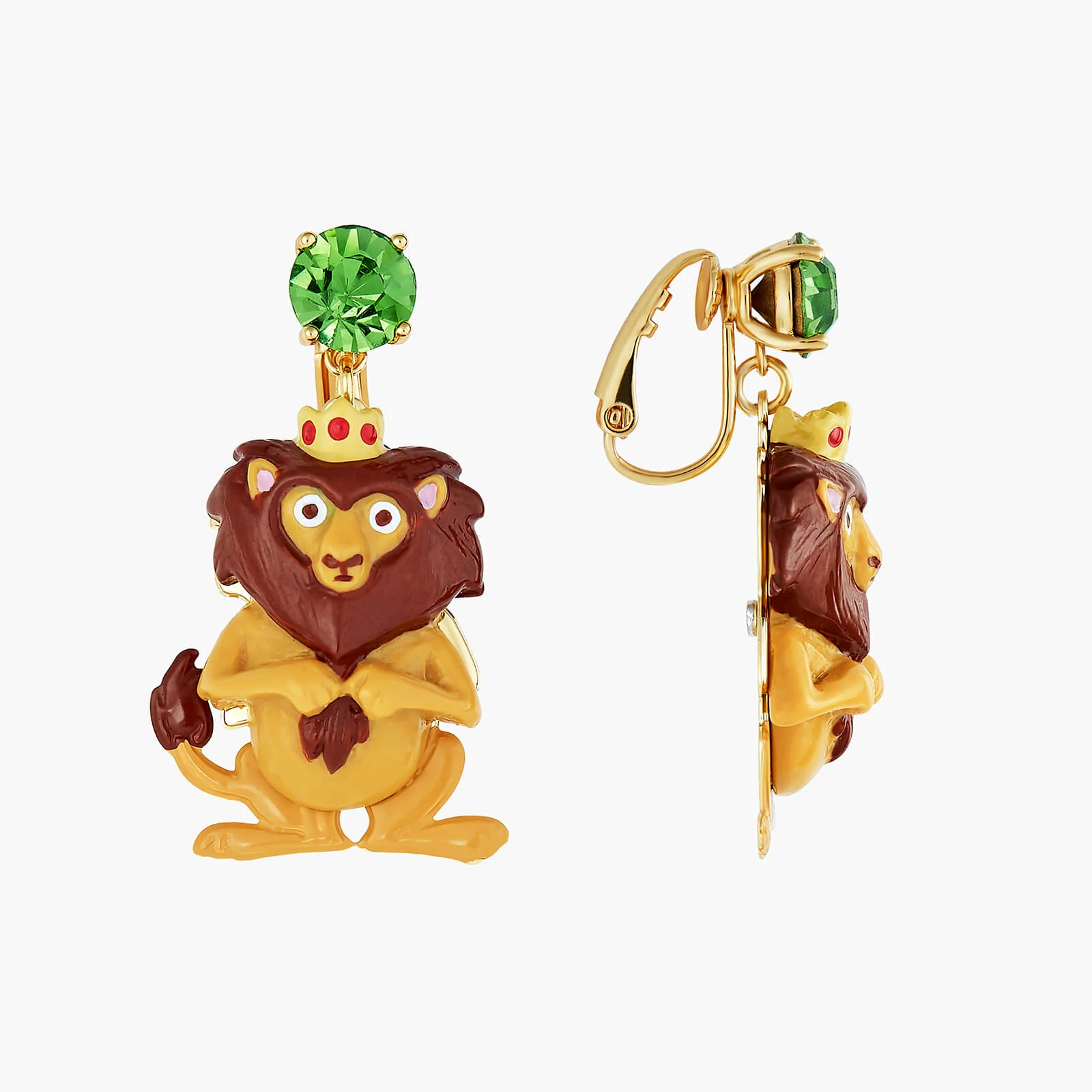 Theé Toto & Dorothy Cowardly Lion Earrings | ANOZ102C/1 - Image 4