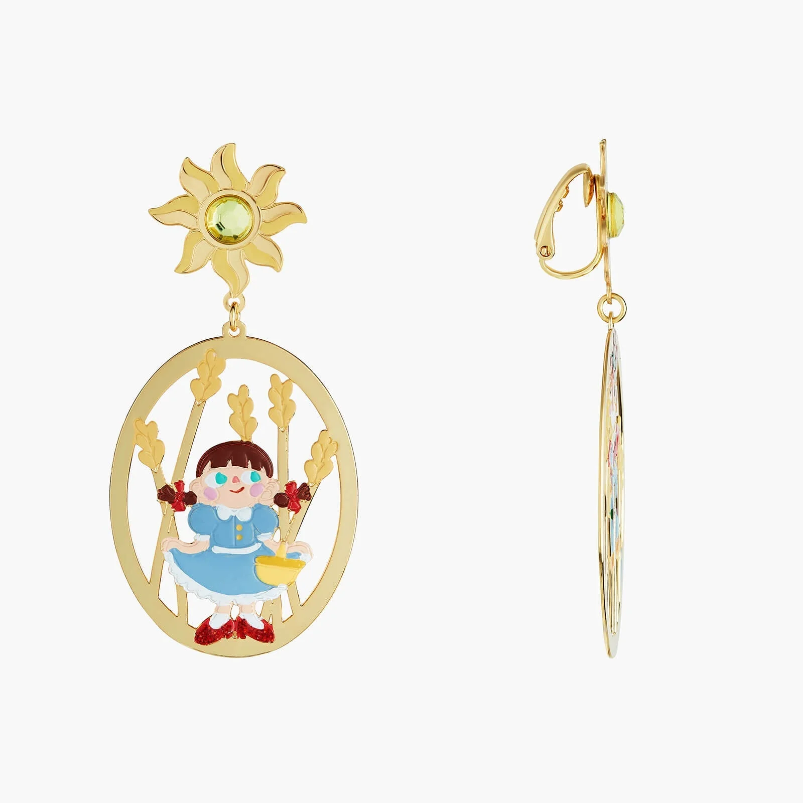 Theé Toto & Dorothy Dorothy And Theé Scarecrow Asymmetrical Earrings | ANOZ106C/1 - Image 3