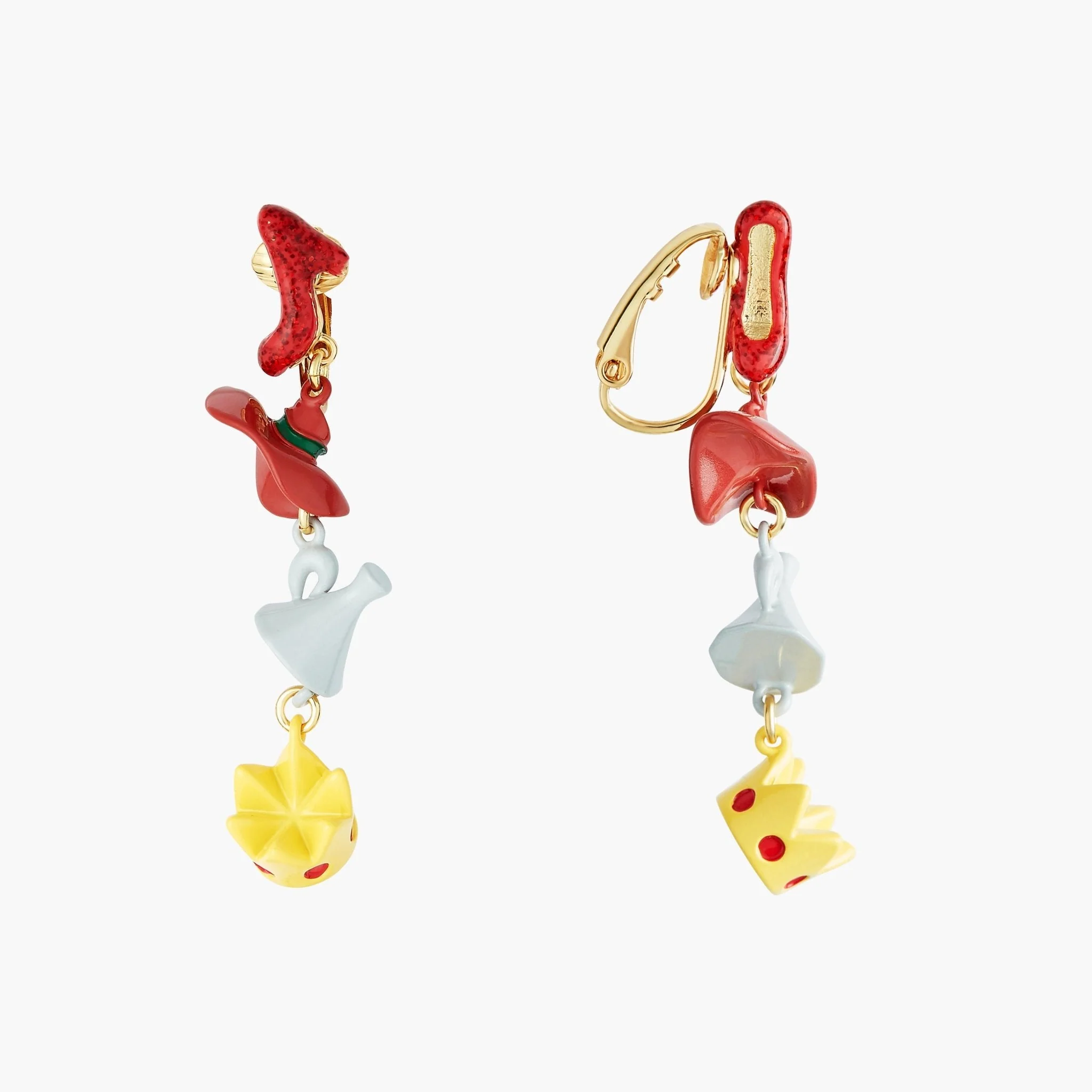 Theé Toto & Dorothy Shoe, Hat, Funnel And Crown Earrings | ANOZ111C/1 - Image 4