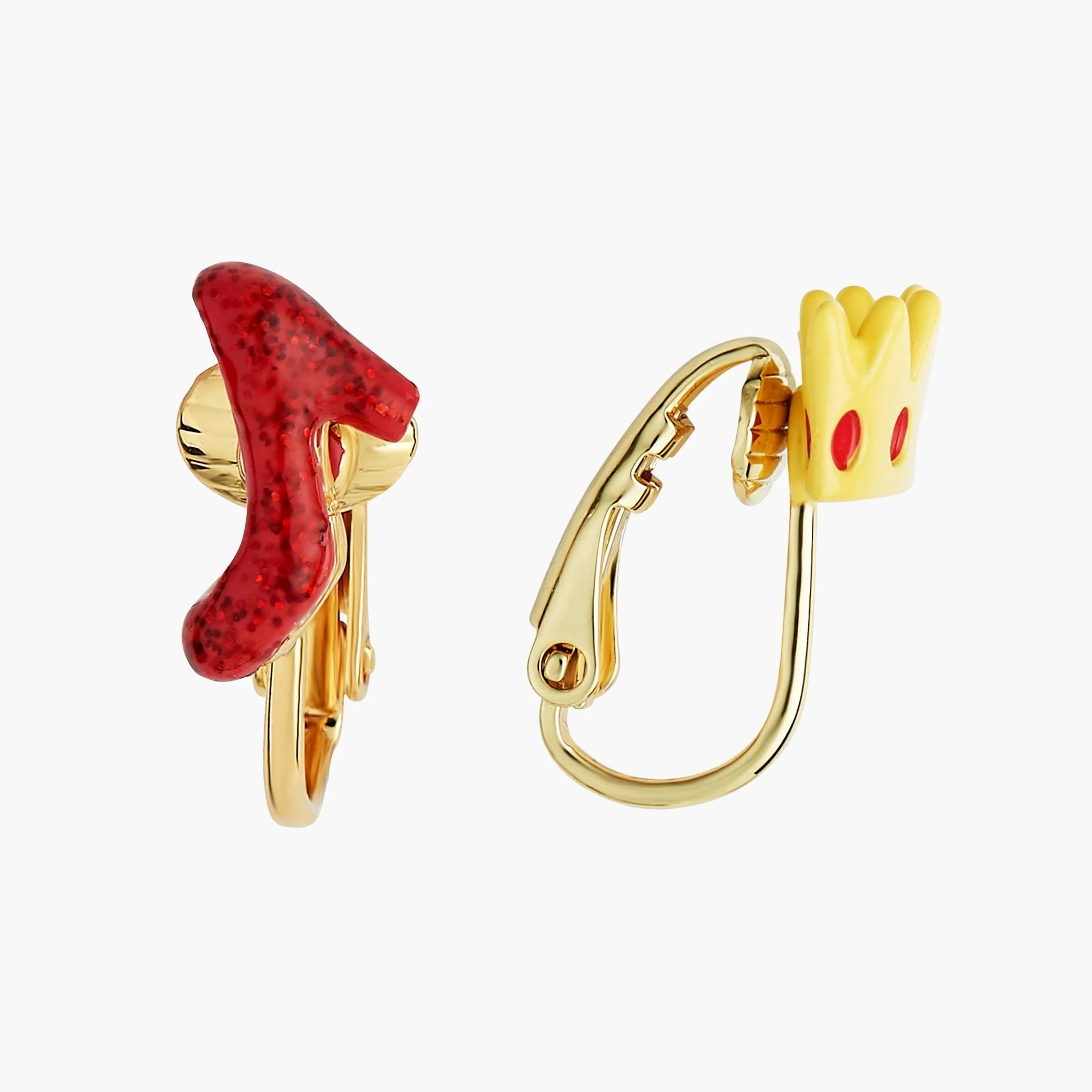 Theé Toto & Dorothy Shoe And Crown Asymmetrical Earrings | ANOZ112C/1 - Image 4