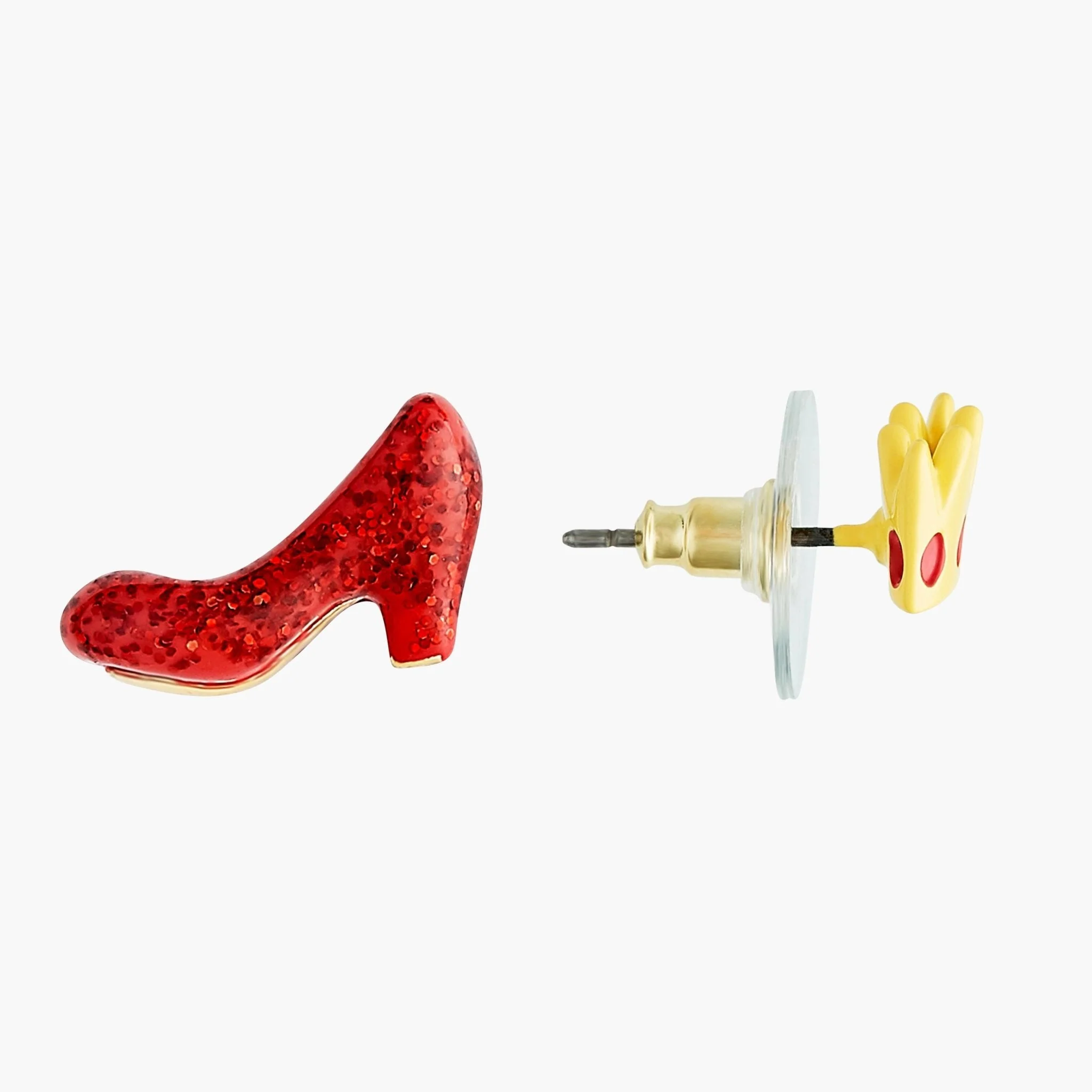 Theé Toto & Dorothy Shoe And Crown Asymmetrical Earrings | ANOZ112C/1 - Image 5