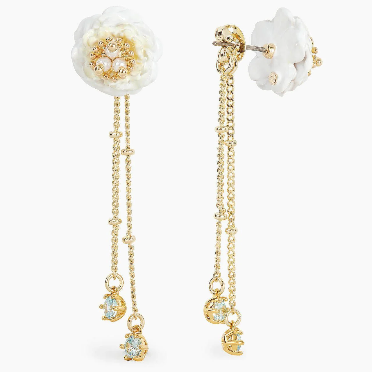 Camellia Post Earrings | AOLF1011 - Image 2