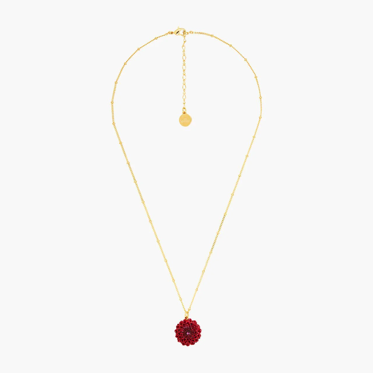 Black Dahlia Pendant Necklace | AOLF3031 - Image 2