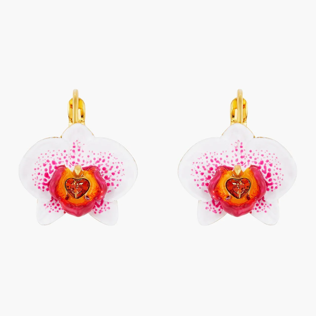 Elephant'S Ear Orchid Sleeper Earrings | AOOC1061 - Image 3