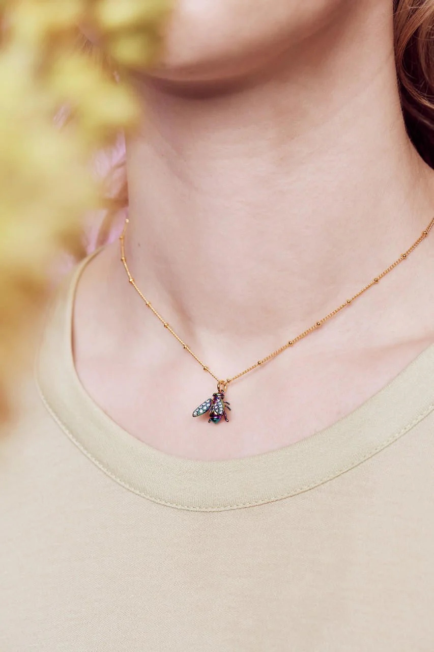 Euglossine Bee Pendant Necklace | AOOC3111 - Image 4