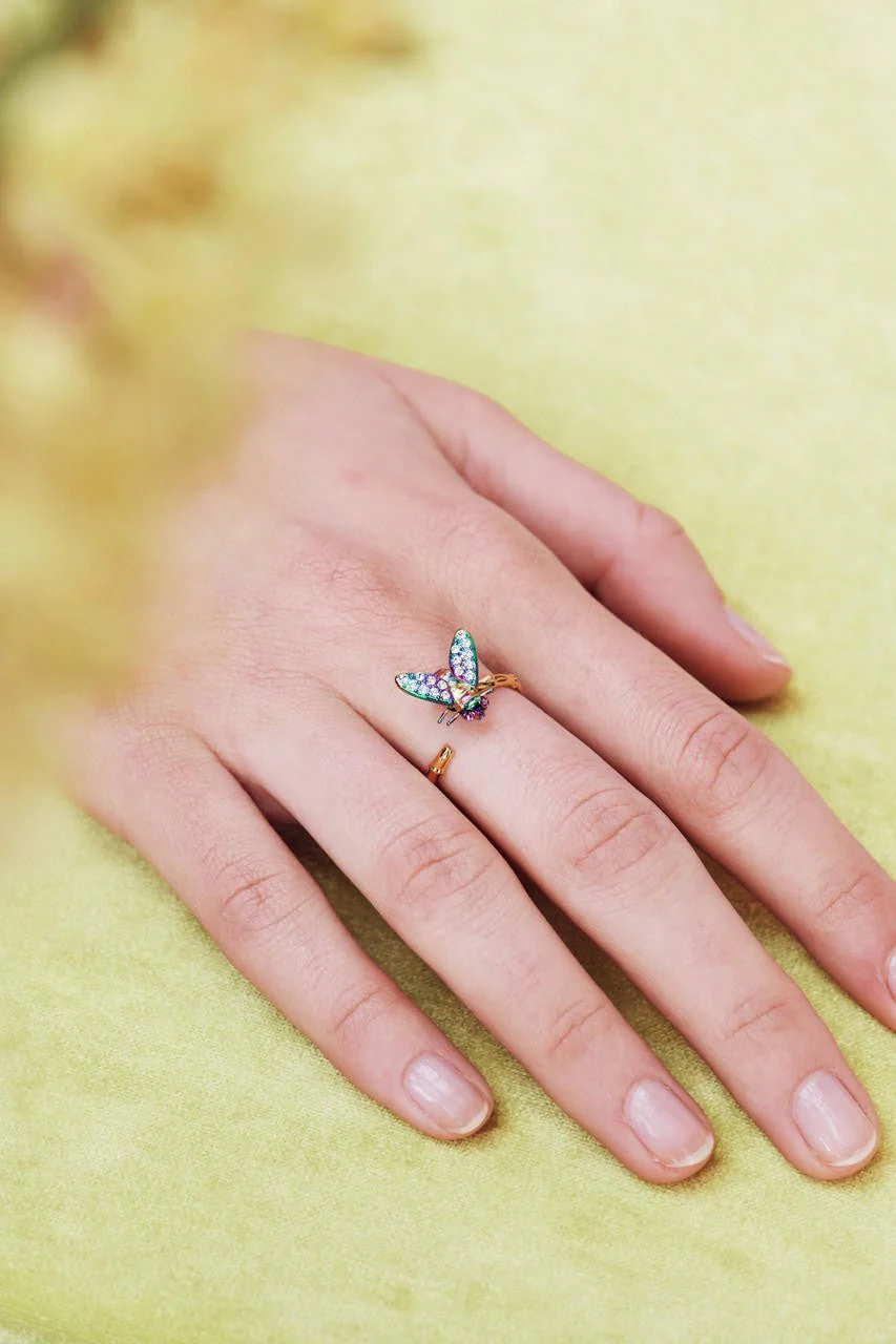 Euglossine Bee Adjustable Ring | AOOC6071 - Image 4
