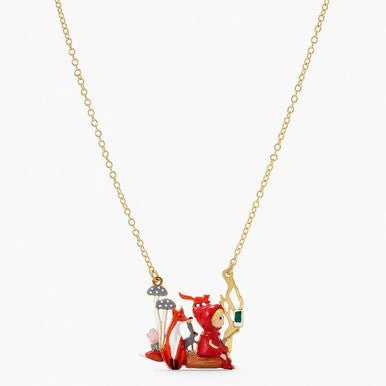 Little Red Riding Hood, Fox And Rabbit Pendant Necklace | APBB3101 - Image 5