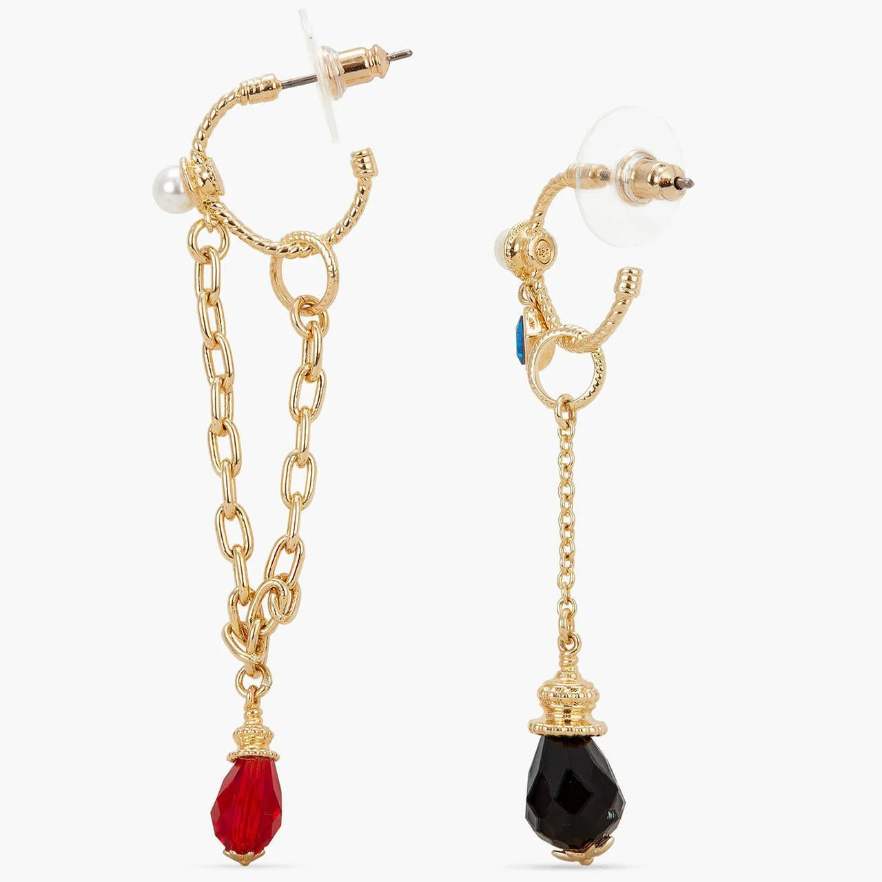 Black And Red Bead Earrings | APJS1071 - Image 3