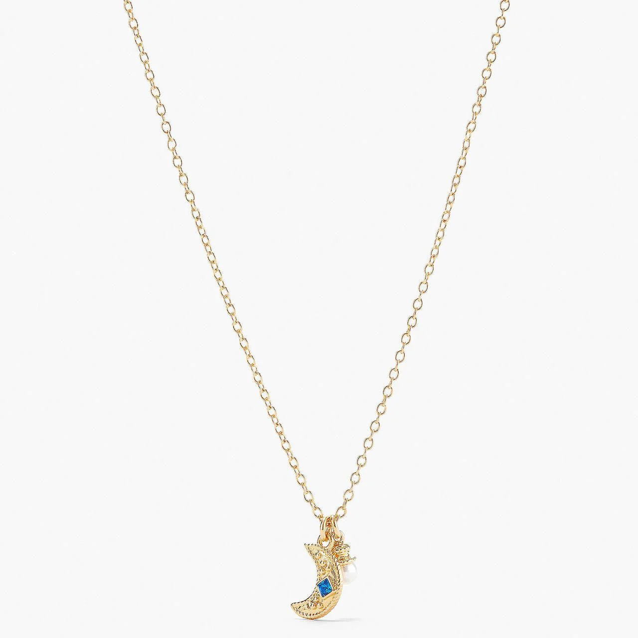 Pearl And Moon Necklace | APJS3071 - Image 4