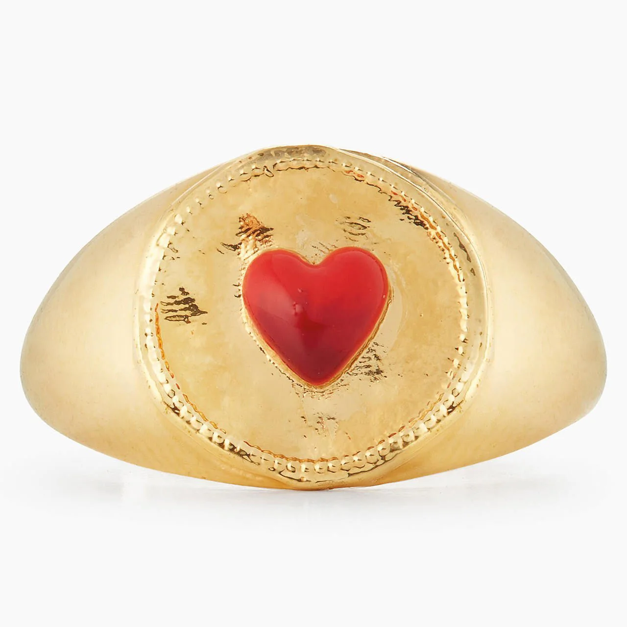 Red Heart Solitaire Ring | APLA6021 - Image 3