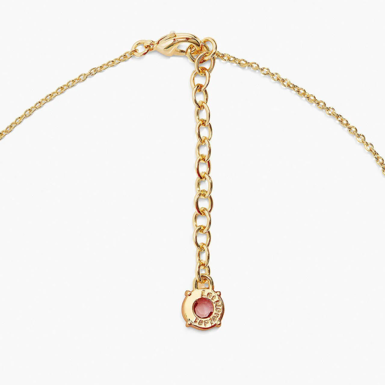 Golden Brown Diamantine Round Stone Long Necklace | APLD3331 - Image 4