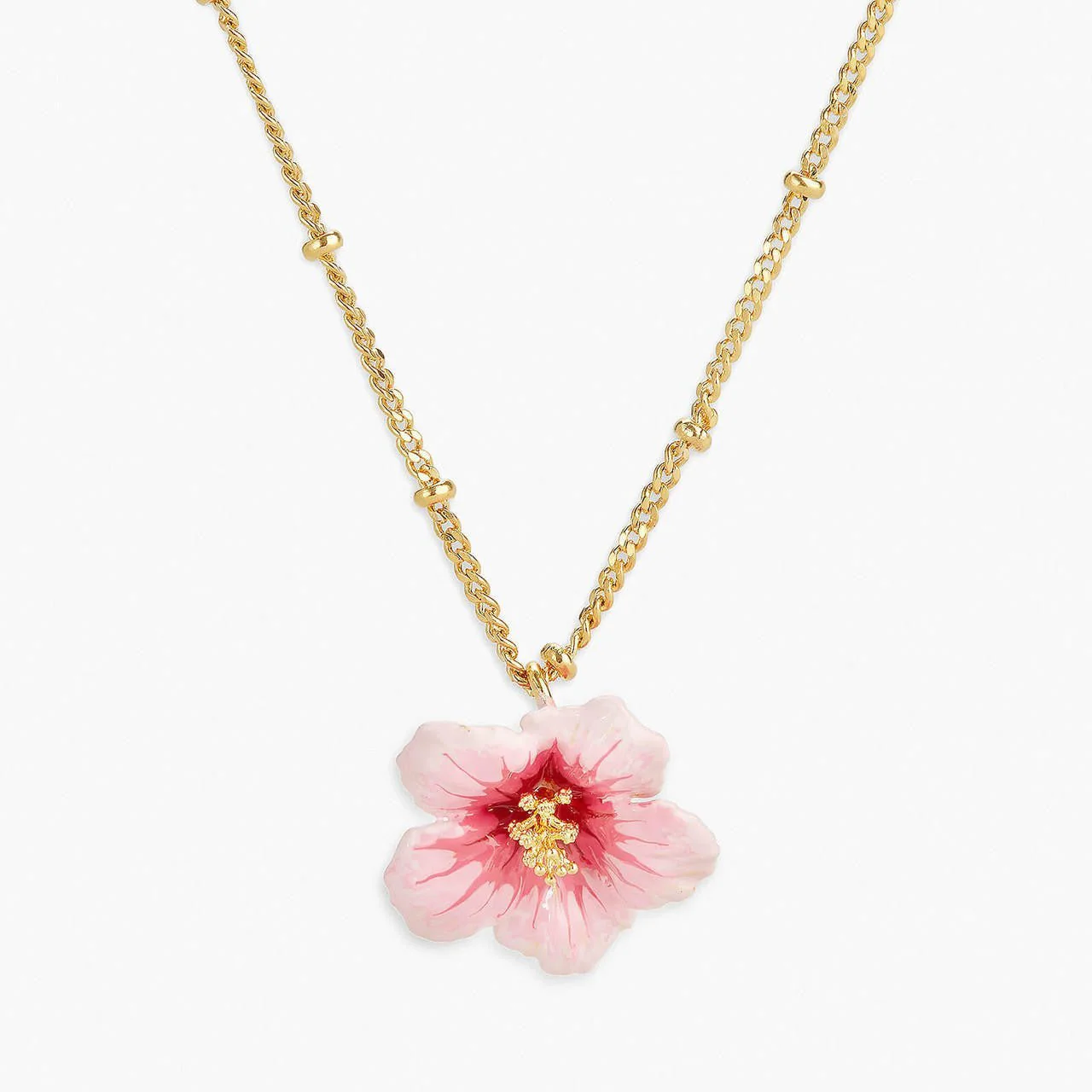 Hibiscus Pendant Necklace | APLF3041 - Image 3