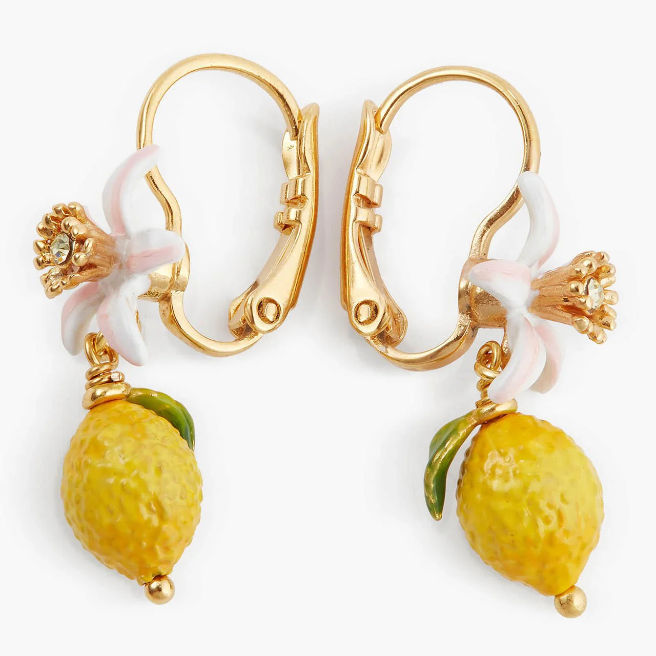 Lemon And White Flower Earrings | APMI1041 - Image 8