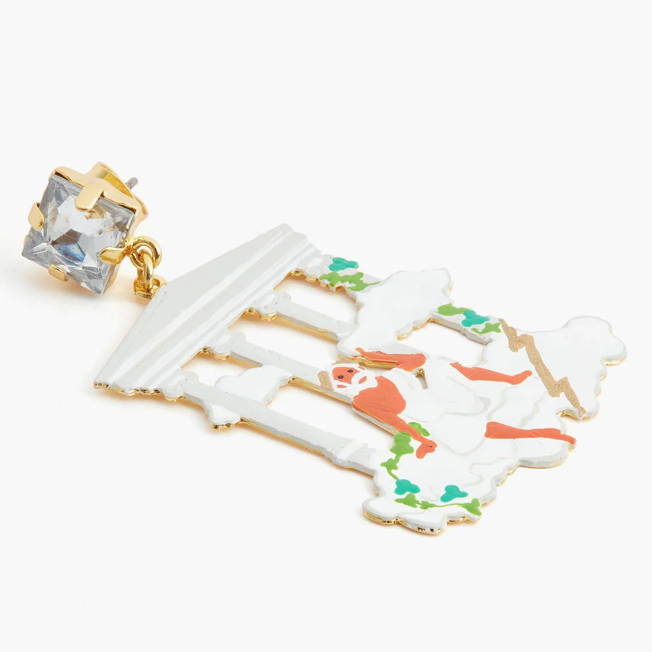 Zeus On Mount Olympus Post Earrings | appd1091 - Image 3