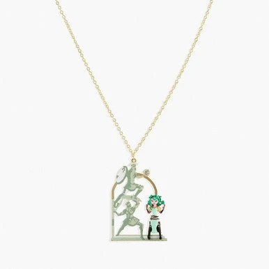 Greek Soldiers And Medusa Long Necklace | APPD3031 - Image 5