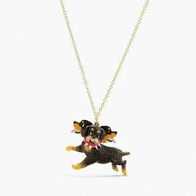 Greek Mythology Three-Headed Dog Long Necklace | APPD3081 - Image 5