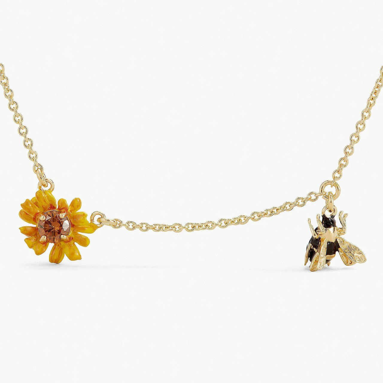Bee And Buttercup Pendant Necklace | APPP3071 - Image 4