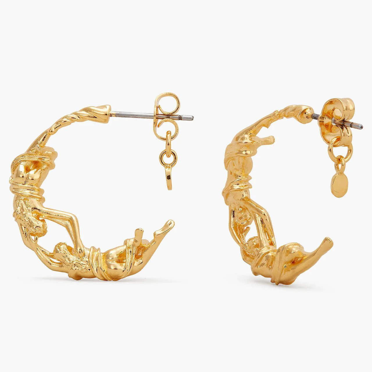 Gemini Astrological Sign Hoop Earrings | APPV1031 - Image 3