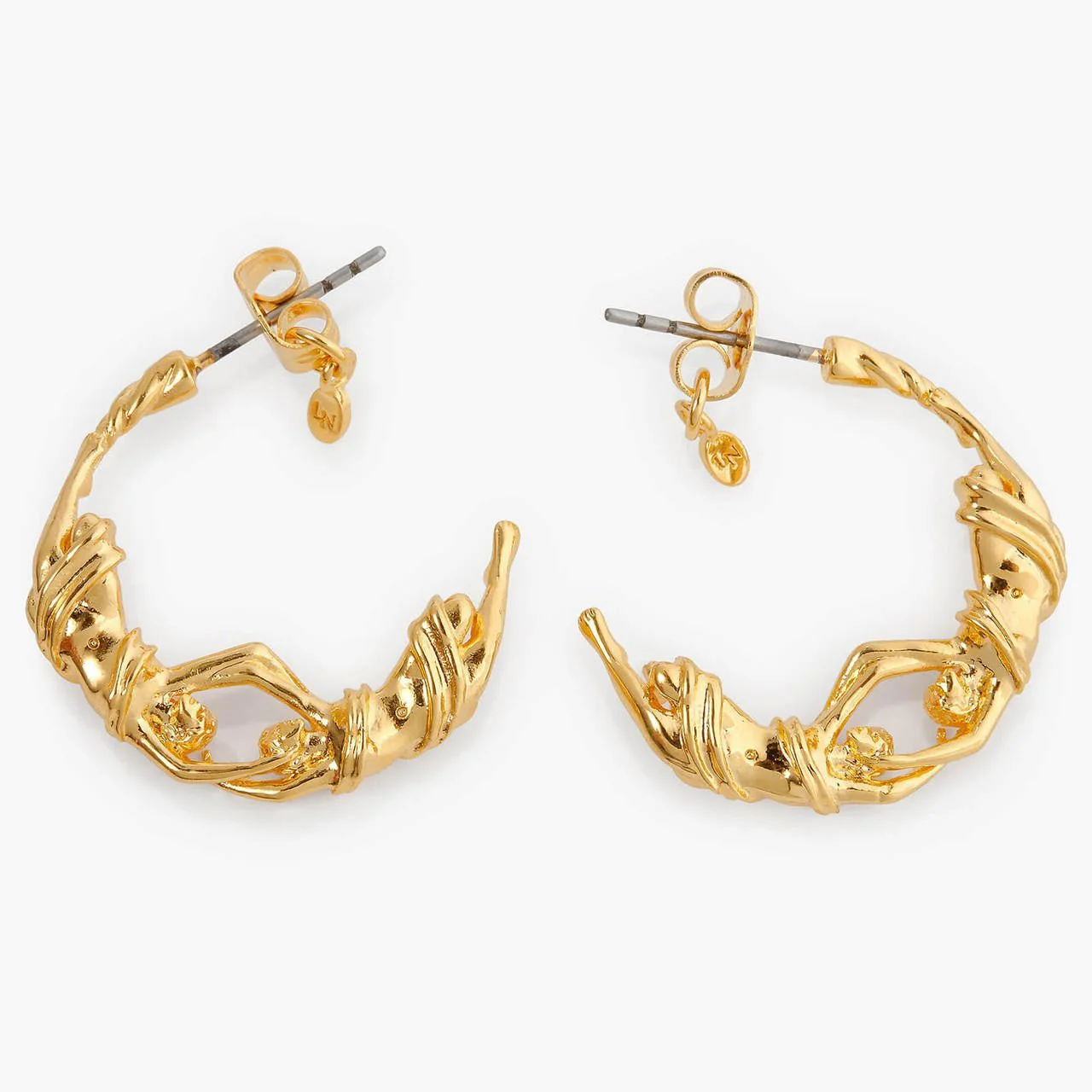 Gemini Astrological Sign Hoop Earrings | APPV1031 - Image 4