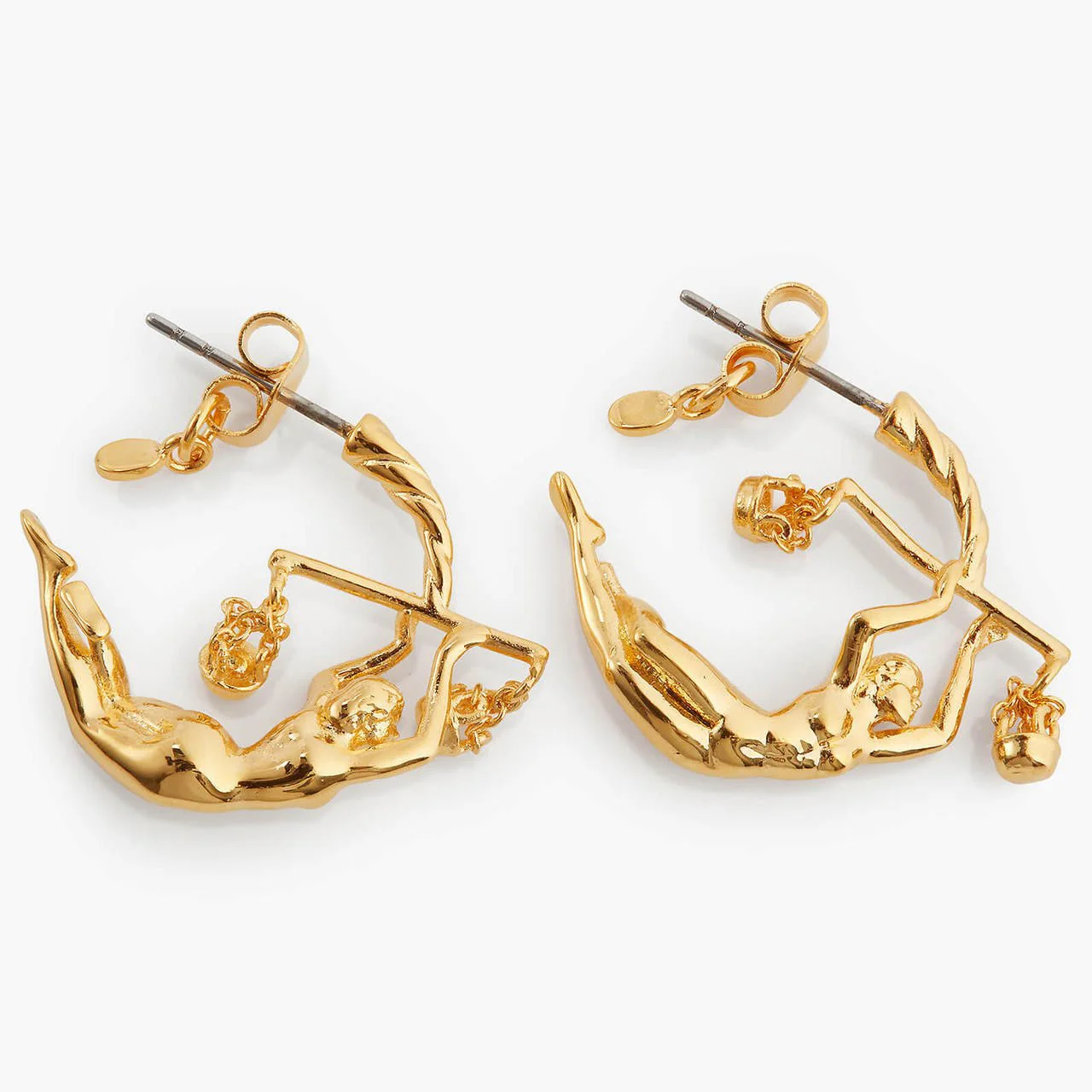 Libra Astrological Sign Hoop Earrings | APPV1071 - Image 4