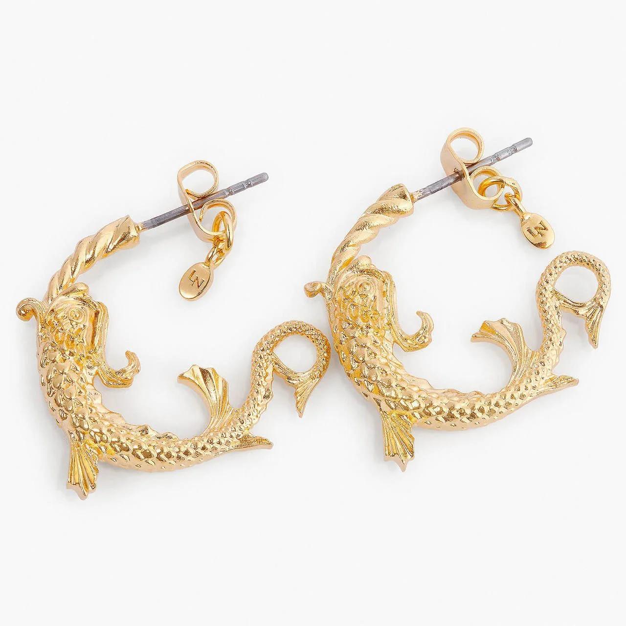 Pisces Astrological Sign Hoop Earrings | APPV1121 - Image 4