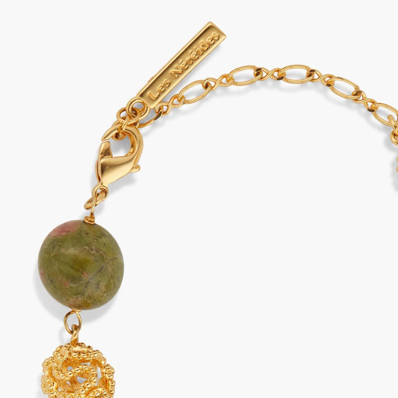 Jasper And Gold Bead Bracelet | APTM2011 - Image 3
