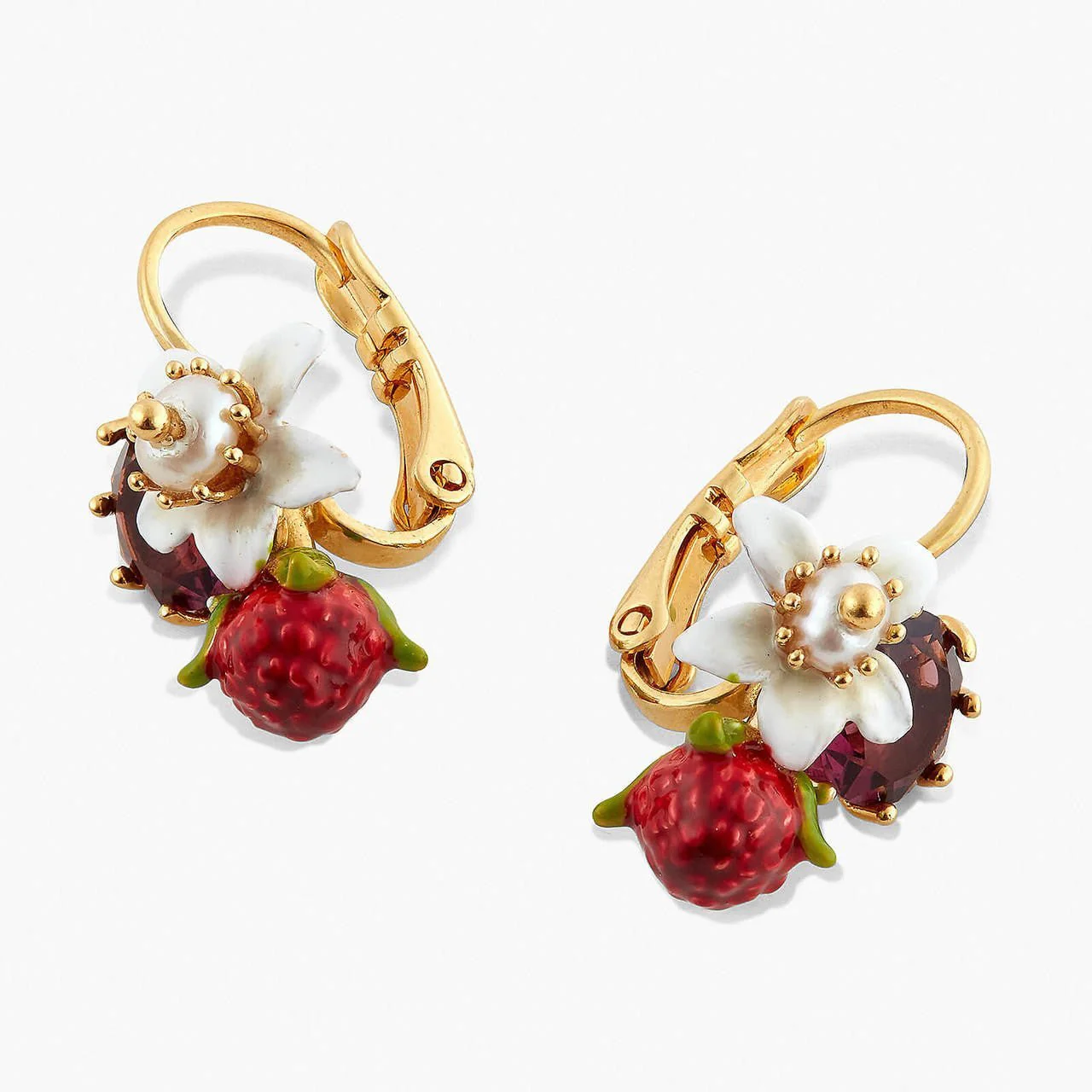 Raspberry And Flower Earrings | APVE1031 - Image 4