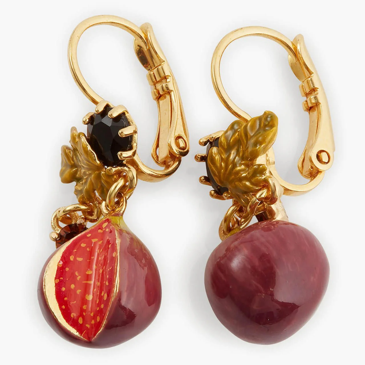 Fig And Foliage Sleeper Earrings | APVE1081 - Image 5