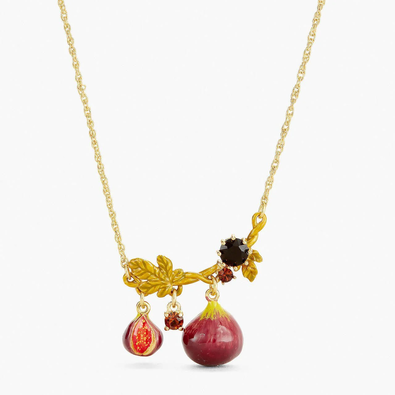 Figs And Foliage Pendant Necklace | APVE3081 - Image 4